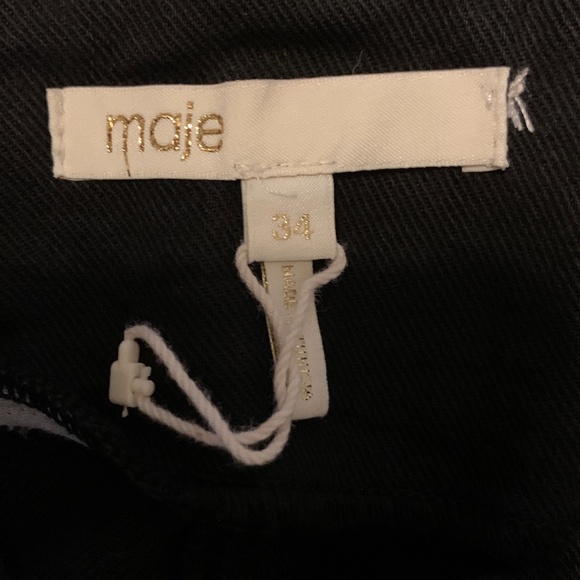 Maje Black A-Line Skirt - Picture 7 of 8